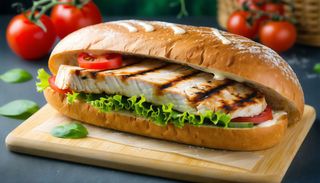 Bułka z filetem grillowanym