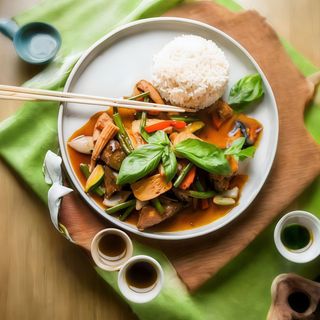 Pad kee Mao z warzywami