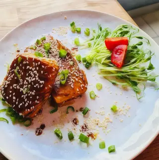 Grillowany łosoś