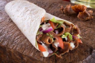 Kebab Tortilla z samym mięsem Mały