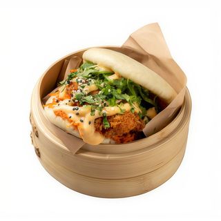 Bao z kurczakiem w panko