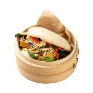 Bao z kalmarem w tempurze