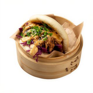 Bao z wędzoną wieprzowiną