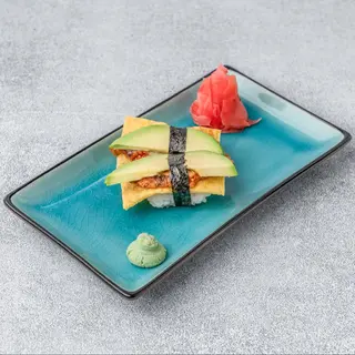 Nigiri awokado z tamago i unagi 2szt