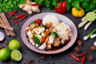 Kurczak z warzywami w sosie 5 smaków