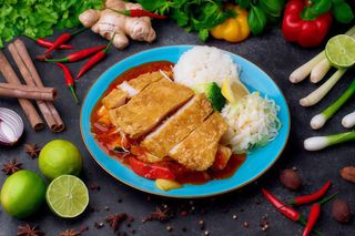 Ryba pieczona z warzywami 