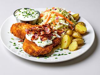 Kotlet schabowy A'la boczek