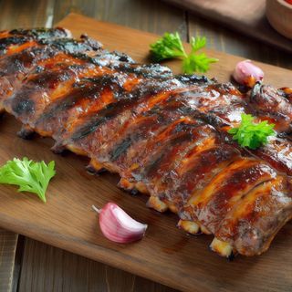 Żebra wieprzowe w glazurze azjatyckiej BBQ