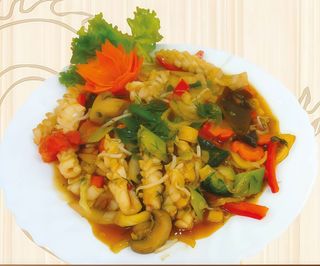 Kalmary w sosie kwaśno-pikantnym 350g