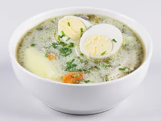 Zupa szczawiowa z jajem