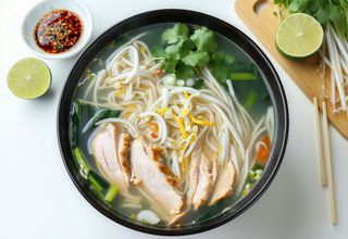 Zupa Pho Ha Noi z kurczakiem, duża miska