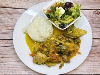 Kurczak w sosie kokosowym