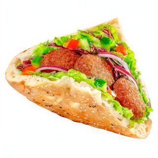 Kebab wegetariański w bułce