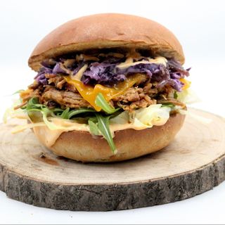 Zestaw Pulled Pork Burger + pieczone ziemniaki