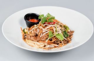 Mì trứng tofu xào rau(tofu)