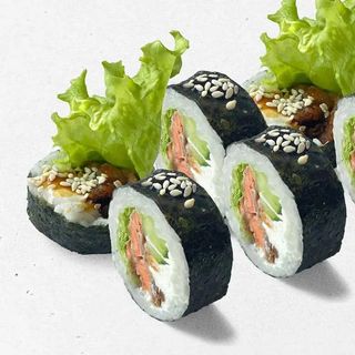 Futomak z pieczonym łososiem