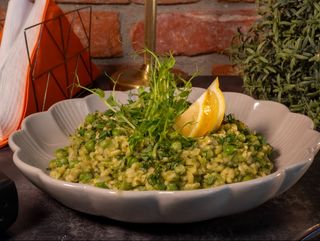 RISOTTO Z GROSZKIEM (PEA AND MINT RISOTTO)