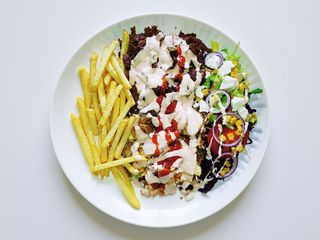 Talerz z mięsem mieszanym i serem duży