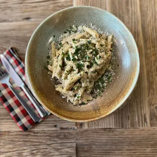 Penne z pieczarkami