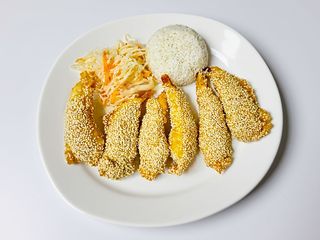 Krewetki w cieście z sezamem ( 6szt)