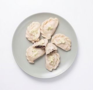 Pierogi z kaszą gryczaną z wątróbką 5szt
