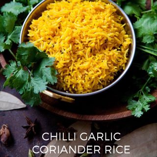 Chilli garlic coriander rice