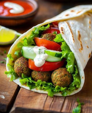 Falafel tortilla
