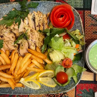 Garlic Chicken Tikka Gyros