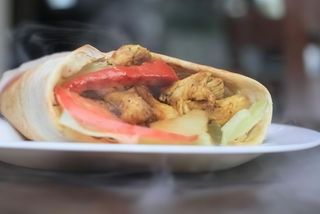 Super kebab z serem średni