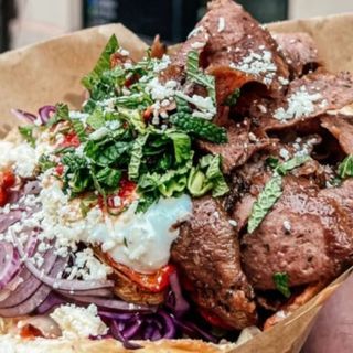 Kanapka gruby Kebab Super XXL duży bez surówki