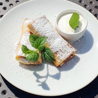 Risotto z krewetkami koktajlowymi + zupa