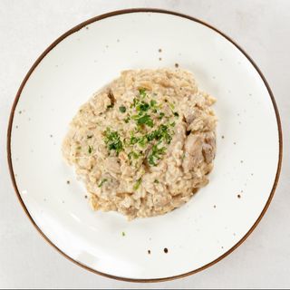 Risotto z Borowikami i Polędwiczką Wieprzową