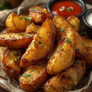 Wiejskie ziemniaczki w czosnku