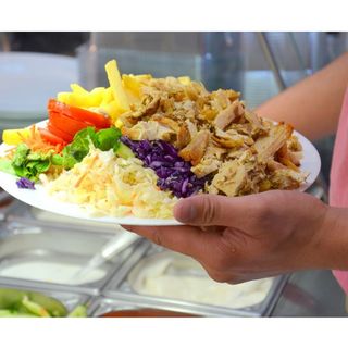 Kebab na talerzu duży