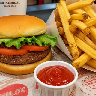 Zestaw: Hamburger + frytki