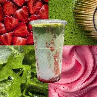 Matcha truskawkowa