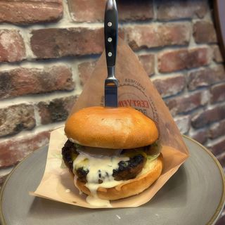 Burger blue cheese