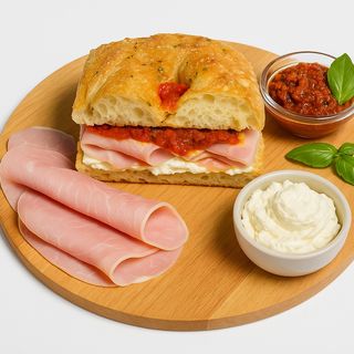 Focaccia prosciutto cotto
