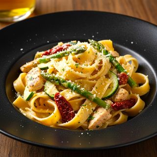 NEW!  Pappardelle ze szparagami i kurczakiem