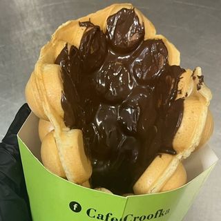 Gofr Bąbelkowy z Nutellą