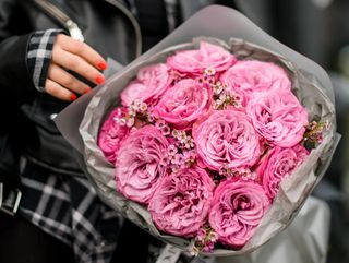 Malinowe róże z waxem