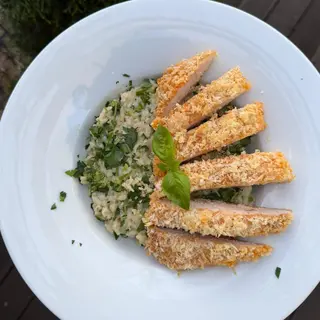 Risotto alfredo z kurczakiem