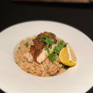 Risotto z pieczonym karmazynem