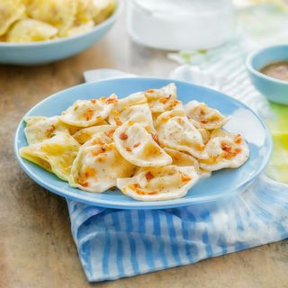 Pierogi ze szpinakiem i fetą