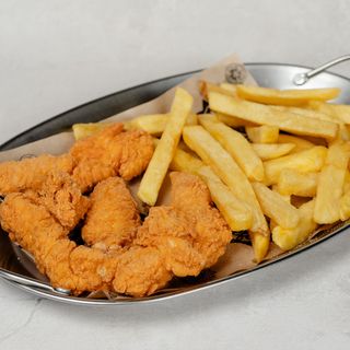 Box stripsy i frytki belgijskie