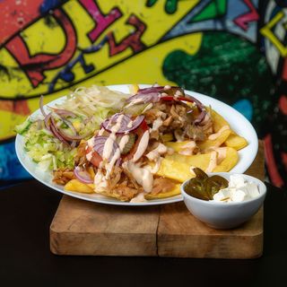 Kebab Mega na talerzu Grinch