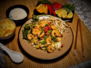 Ryż smażony z krewetkami