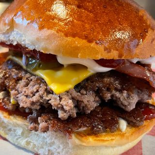 Smash Burger + frytki steakhouse