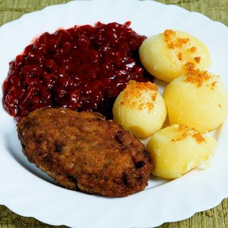 Kotlet Mielony /Ziemniaki z tł / Buraczki + Pomidorowa z Makaronem