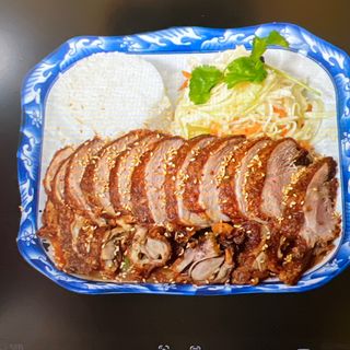 Kaczka chrupiąca z bambusem